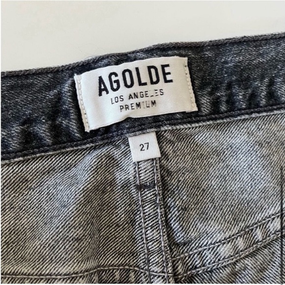 Agolde Jeanette Denim Mini Skirt Sz 28 - Picture 9 of 11